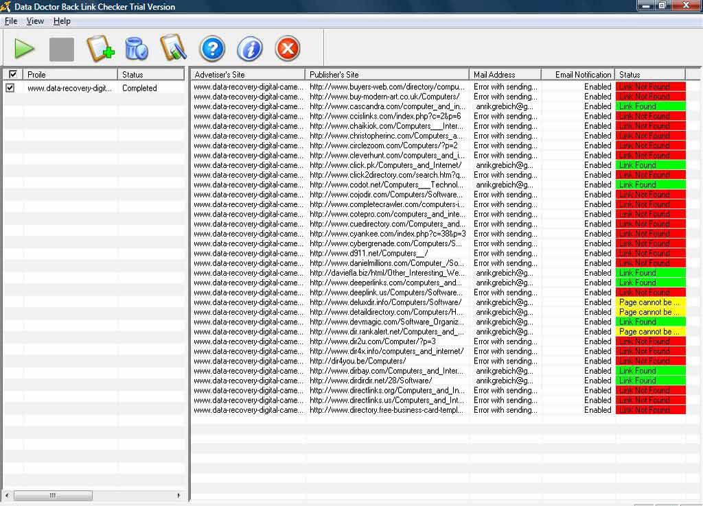 Backlink Checker Tool Screenshots