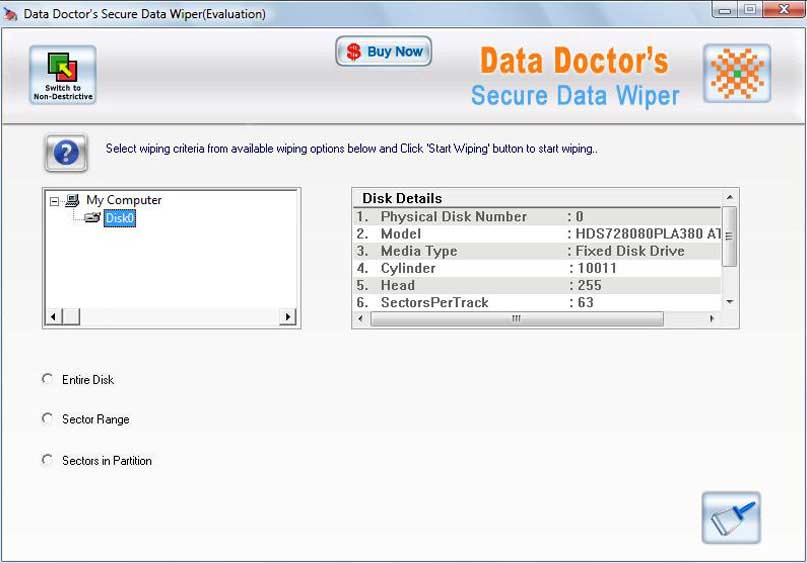 Data Wiping Software Screenshots