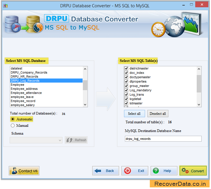 DRPU Database Converter Software