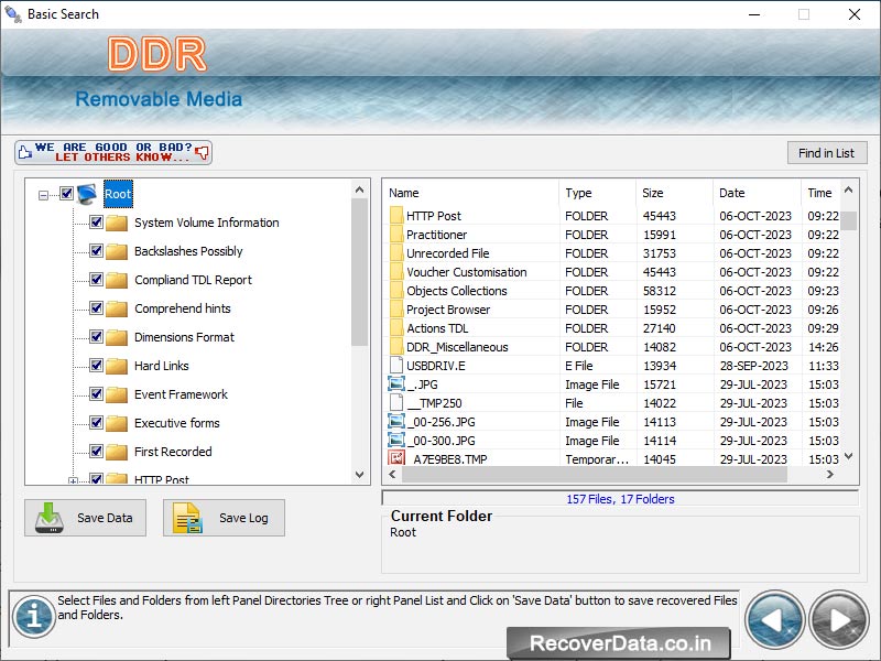 Screenshot of USB Media Recovery