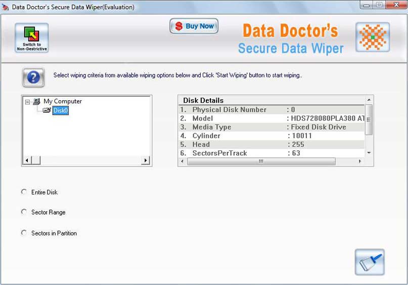 Data Wiping Software Screenshots