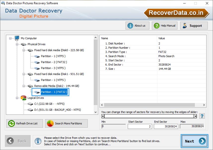 Select Removable Media Select Removable Media