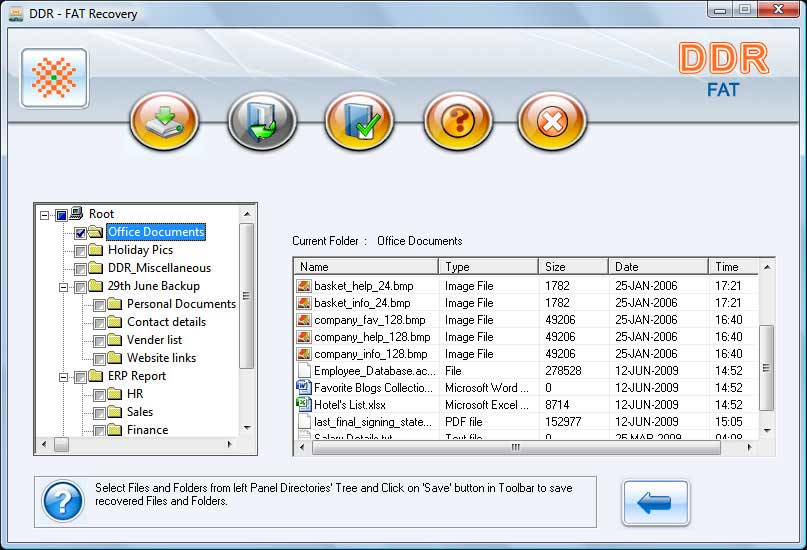 FAT Data Recovery Software Screenshots