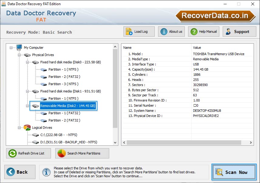 Select Drive Select Drive
