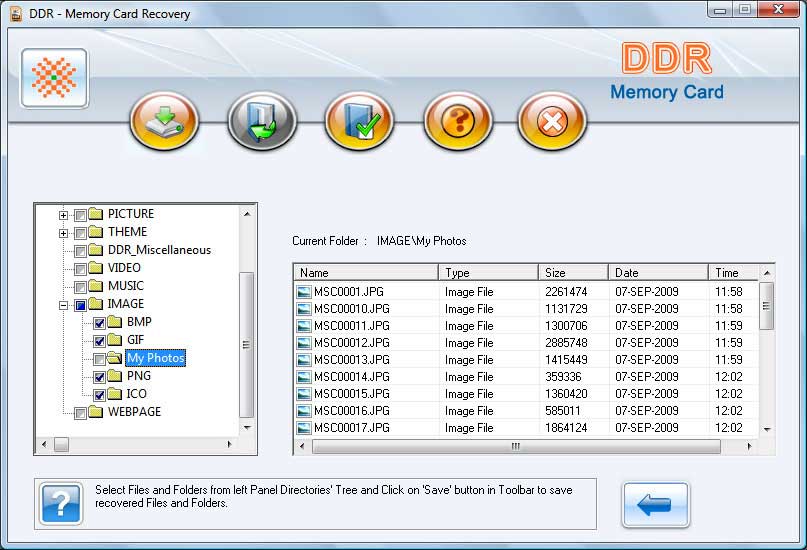 Memory Card Data Recovery Software Screenshots