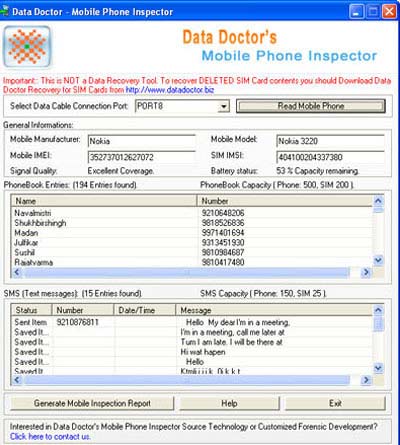 Mobile Phone Inspector