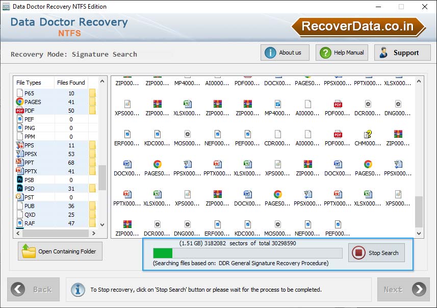 Search process Search process