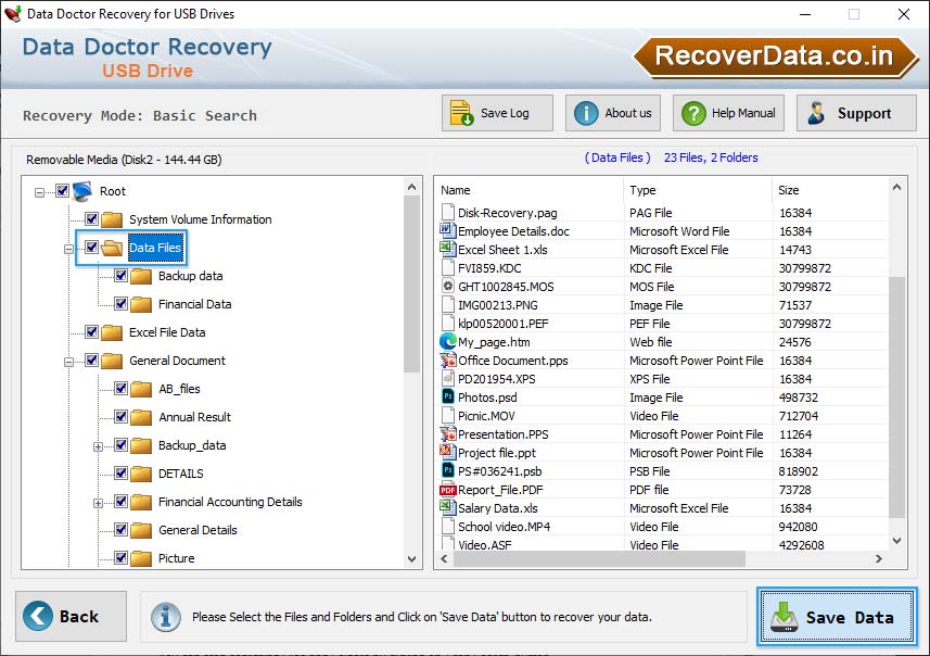 Recovered Save Data file and folder