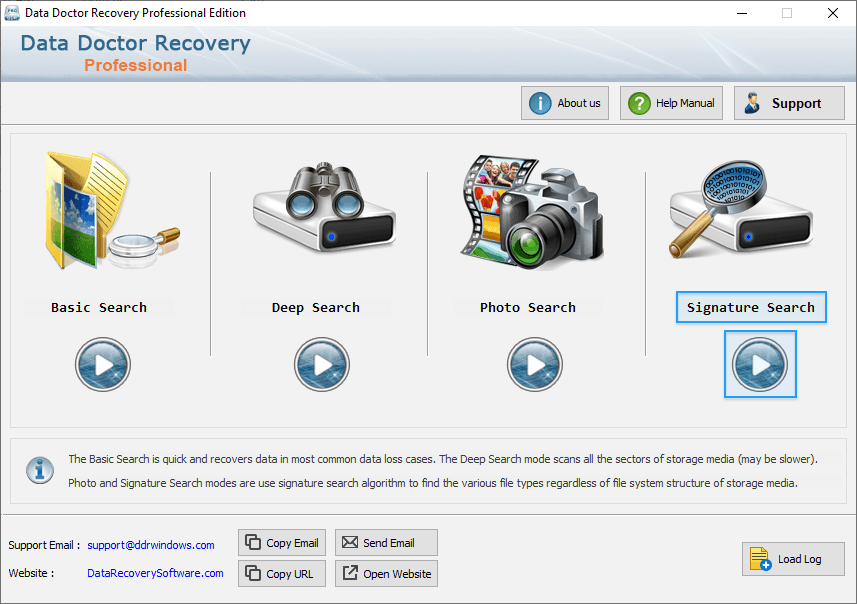 Select any one Searching Mode Select any one Searching Mode
