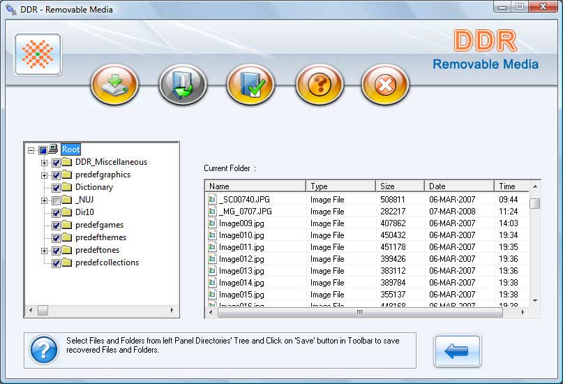 Removable Media Data Recovery Software Screenshots